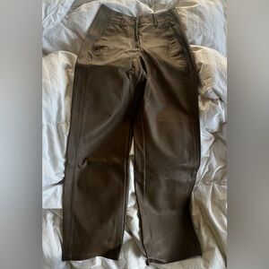 Aritzia Ascendant Faux Leather Utility Pants